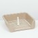 A toilet for dogs with high sides and a removable mesh 38x36x12 cm, beige