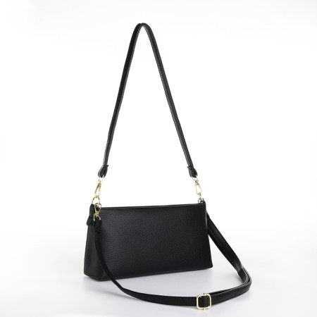 Bag Women's Cross-Bodi with a zipper, black color-1