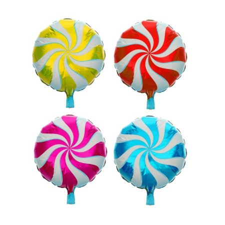 Foil ball 18 "Hypnosis", circle, color mix