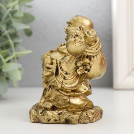 NECKE Polystone for bronze "Hothee with a bowl. Luck" 6x8x9.5 cm-3