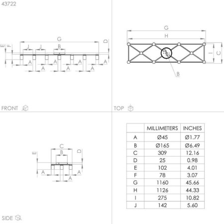 Speke ceiling lamp, 11x40W E27-3