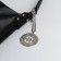 Lurch bag with a zipper, textura, average size, black color