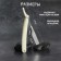 Dangerous razor, shavett, without blades, 24 × 2.5 × 1.3 cm, plastic, white/silver color
