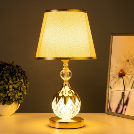 Hellin's table lamp "Adeline" E27 40W gold 27.5x27.5x44.5 cm-1