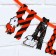 Garland on the tape on Halloween "Happy Halloween", a vampire cat, length 250 cm.