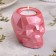 Skull Closure from gypsum with faces, 6x9x6.5cm, pink