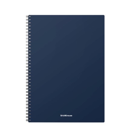 A4 notebook, 60 sheets in a cage on the crest Erichkrause "Classic", a plastic cover, an offset unit, whiteness 100%, mix-1