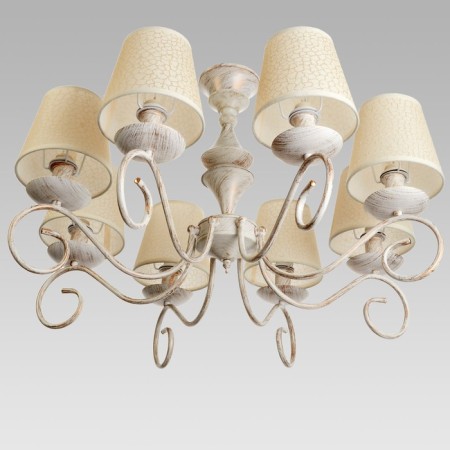 Jema chandelier 8x40W E14 Patinated gold 68x68x65 cm Bayerlux-1