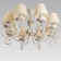 Jema chandelier 8x40W E14 Patinated gold 68x68x65 cm Bayerlux