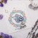 Bulak-convert “for self-confidence”, 2.2 cm, white-blue color in silver
