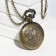 Pocket clock "Fishing", quartz, d-4.5 cm, chain L-80 cm