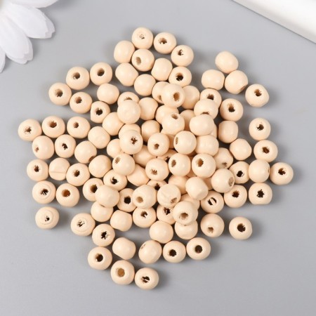 Beads for creativity tree "Pale orange" D-0.8 cm, set of 20 g-1