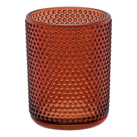 A glass for dental brushes, 8x8x10 cm, color orange color-4