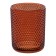 A glass for dental brushes, 8x8x10 cm, color orange color