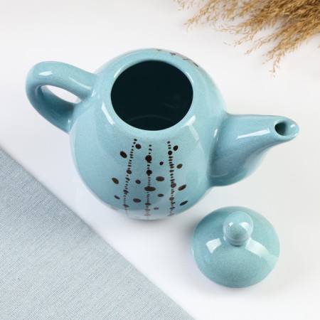 Teapot "Small" 0.75l / 12x16cm, blues-4