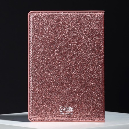 Passport passport cover, PVC shiny, pink color-5