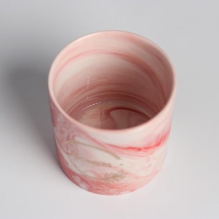 Ceramic glass with embossing, "flowers", 10 x 10 cm-3