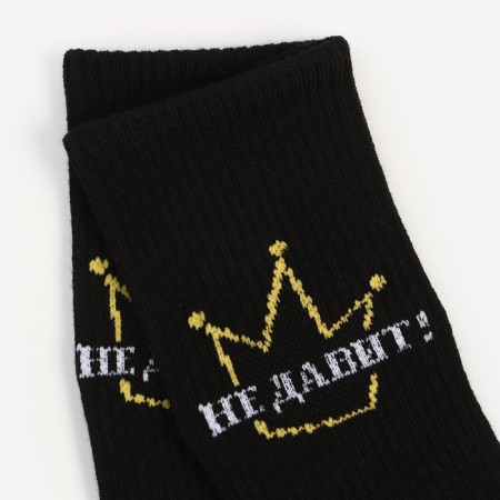 Women's socks, black color/crown, size 38-40-2