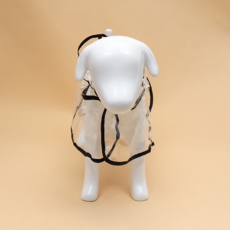 Dog raincoat, size 4XL, (DS 50, OG 60-66, Osh 56 cm), black-3
