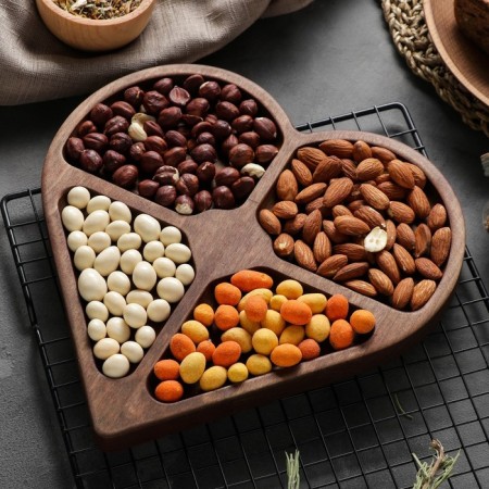 Menzhitsa Wooden ADELICA "Gift from the Heart", 4 sections, 25 × 1.8 cm, array of birch