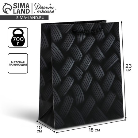 Gift laminated vertical, packaging, “tires”, MS 18 x 23 x 10 cm