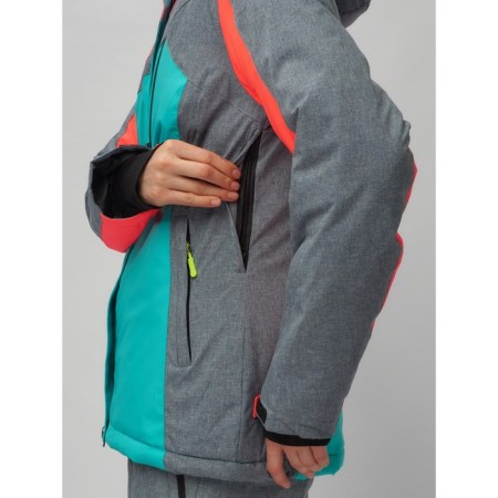 Ski suit female, size 44, green color-2