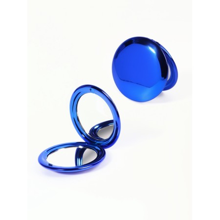 Mirror Warehouse Circle (2) C/Ficked up D6.5cm metallic plastic blue bag QF