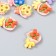 Decor for creativity plastic "Bouquet of flowers" set 10 pcs mix