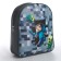 Baby backpack for a boy Textile "Pixels", 28x24.5x8 cm