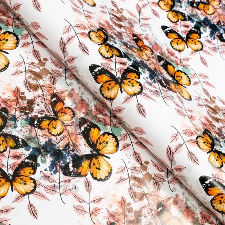 Paper packing glossy two -core "butterflies", 100 x 70 cm-1