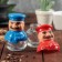Set for glass spices on the stand “Wittty”, 2 items: Solonka, List, Mix color