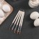A set of confectionery brushes for decoration "Crystal", 5 pcs