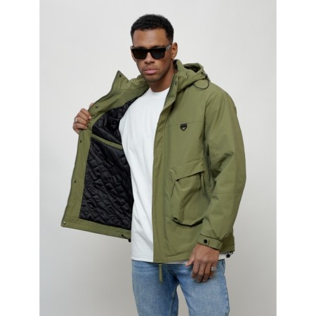 Male spring jacket, size 52, green color-9