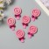 Decor for the creativity of felt lords "Lollipop" pink 4.5x2.8 cm