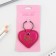 Kezzle keychain to the leatherette "I love", 8.5 x 6 cm