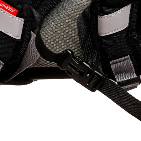Frame saturan, 37 x 26 x 16 cm, Grizzly, + keychain, black/gray-4