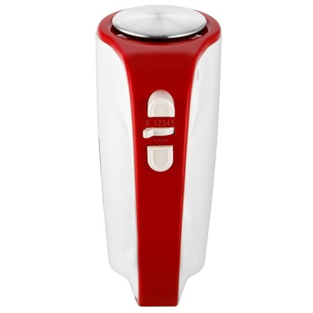 Mixer Brayer 1307br, manual, 600 watts, 5 speeds, white-red-5