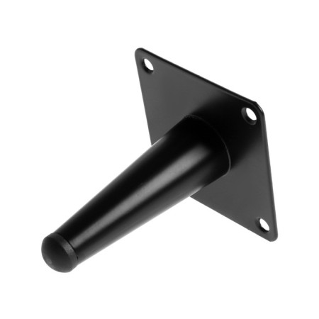 Furniture support Cappio OP08, h = 100mm, thick thickness 1.8, matte black color-2