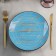 Porcelain dining Porcelain Wilmax Scratch, D = 22.5 cm, blue color
