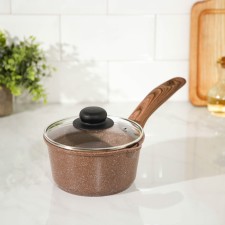 Braini bucket of the shade, 1.3 l, d = 17 cm, h = 8.3 cm, glass cover, anti -stick coating, induction