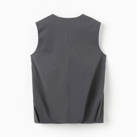 Women's vest at Minaku: Safari color graphite, river 52-4