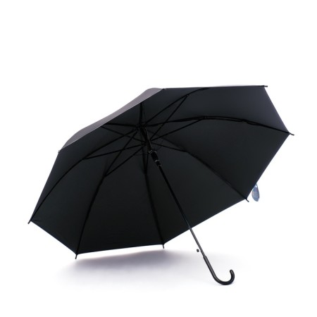 Semi -automatic umbrella "plain", 8 spokes, r = 45/53 cm, d = 106 cm, black color is black-2