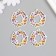 Decor for the work of acrylic "Flower Wreath" 0.2x3.8x4.3 cm