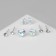 Pusets 4 pairs "Romance" Love, white-radiant color in silver