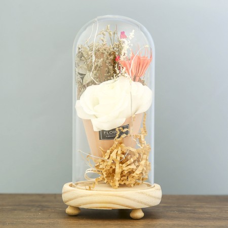 Nightlight "Rosa flask in the bouquet" LED 3AA MIX 19x9.5x9.5 cm Risalux-2