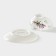 Coffee steam porcelain shade “Lavender”, 2 objects: a cup 80 ml, a saucer d = 11.4 cm, white color