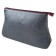 Lightning cosmetic bag, gray color