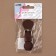 Back button block, 8 × 3 cm, brown color