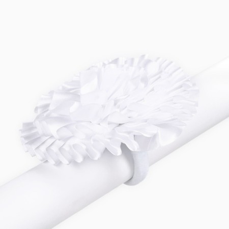 Outlet. Bant for hair on elastic band, white, 11 cm, kitty Marie-4