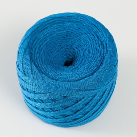 Knitted yarn "Ribbon" 85m/170 ± 5 g (blue)-1